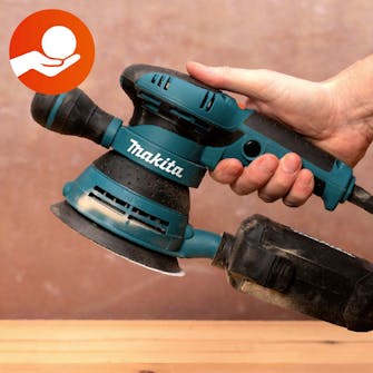 Eksentersliper test: Ergonomi Eksentersliper test: Ergonomi